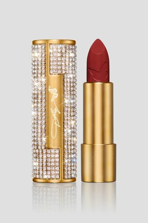Dolly Beauty Heaven's Kiss Lipstick - Hydrating, Lightweight Pigmented Women's Lipstick - Vegan & Paraben Free - Satin Finish - Velvet Rose