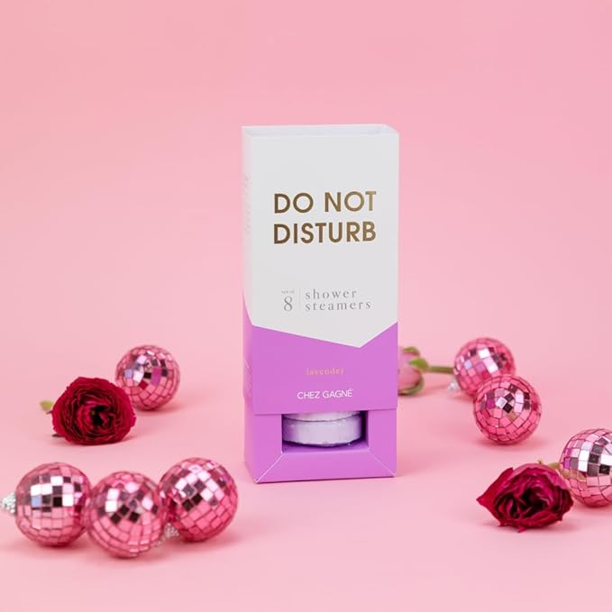 Aromatherapy Shower Steamers - Do Not Disturb - Lavender, Set of 8 - Vegan, Cruelty-Free, Made in USA - Paraben, Sulfate & Phthalate-Free - Relaxation Spa Gift