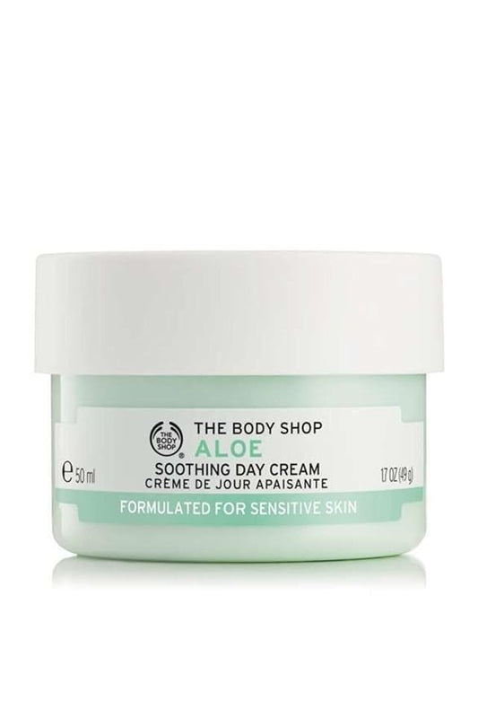 The Body Shop Aloe Soothing Day Cream – Moisturizes Sensitive Skin – Vegan – 1.7 oz