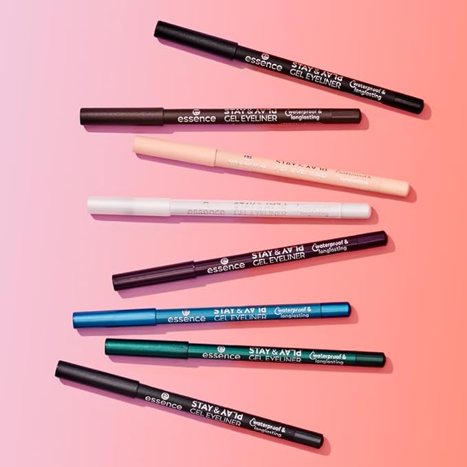 essence | Stay & Play Gel Eyeliner | Super Soft Gel-like Texture | Waterproof & Longlasting | Vegan & Cruelty Free (01 Black Raven)