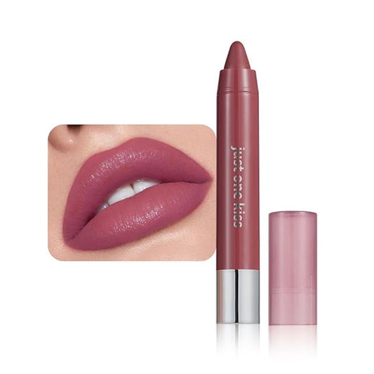Wine Red Hydrating Cream Lipstick Lip Crayon for Women, Moisturizing Lipstick Long-lasting Waterproof, Retractable Lips Crayon Liner Goes on Smoothly, Tinted Lip Balm + Lips Color in One, 08#