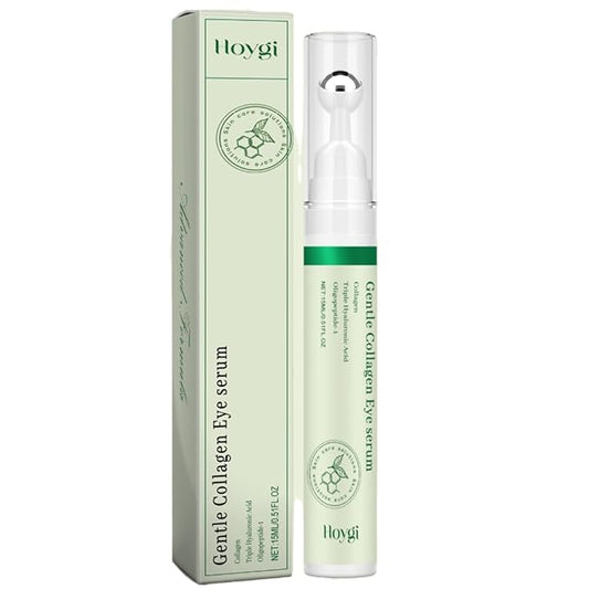 Vegan Collagen Eye Serum - Triple Hyaluronic Acid & Peptide Collagen Serum Improve Skin Elasticity, Reduce Fine Lines & Dark Circles-Skin Care Eye Cream - 0.5fl. oz/15ML