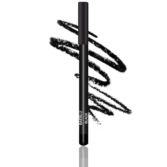 Natural Eyeliner Pencil, Black - Hypoallergenic, Water & Smudge Proof Eyeliner for sharp Lines and Defined Eyes - Long-Lasting, Organic & Cruelty-Free with Jojoba & Castor Oil for Sensitive Eyes