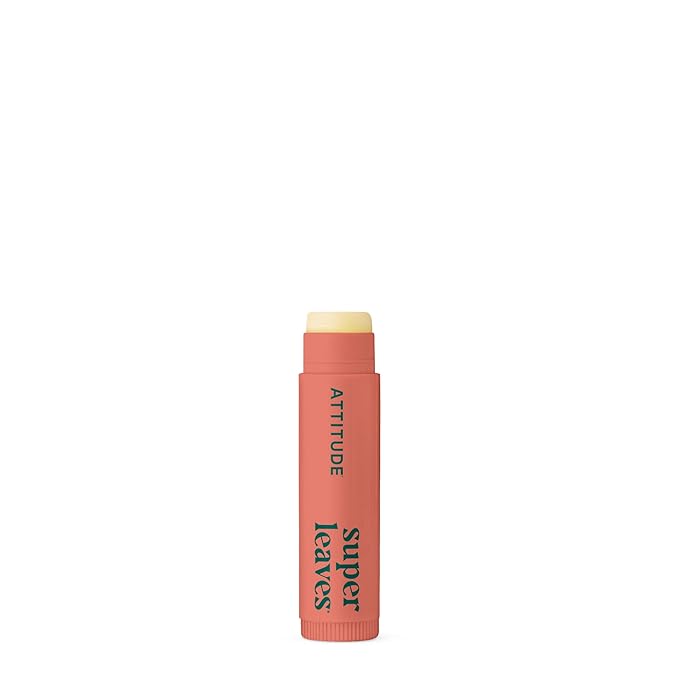 ATTITUDE Lip Balm Duo, EWG Verified, Naturally Derived Moisturizing Lip Care with Castor Oil, Coconut Oil & Shea Butter, Vegan, Raspberry Flavor, 0.14 Oz (Pack of 2)