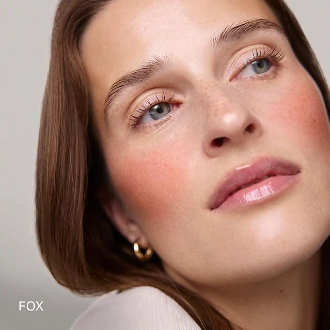 Flush Balm Cream Blush Stick - Fragrance Free, Blendable, Natural Radiant Finish, Buildable Color for Cheeks & Lips - Color: Fox - (warm taupe)