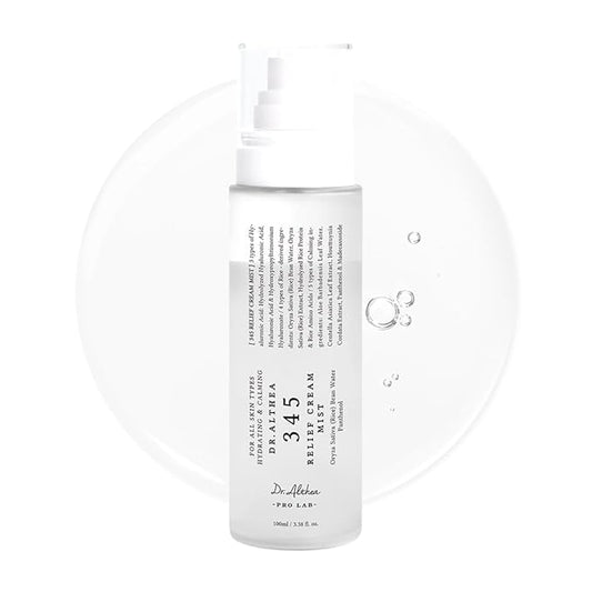 Dr.Althea 345 Relief Cream Mist | Hydrating Facial Mist with Rice Extract | Soothing Care for Sensitive Skin | Vegan Korean Skincare, 2.02 Fl Oz
