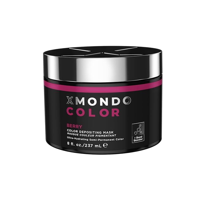 XMONDO Hair Color Berry Hair Healing Semi Permanent Color | Vegan Formula with Hyaluronic Acid to Retain Moisture, Vegetable Proteins to Revitalize Hair, and Bond Boosting Technology, 8 Fl Oz 1-Pack