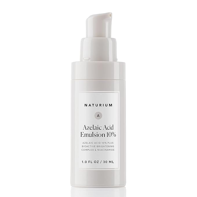 Naturium Azelaic Acid Emulsion 10% Plus Bioactive Complex & Niacinamide, Anti-Aging Skin Care, 1 oz