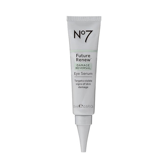 No7 Future Renew Damage Reversal Eye Serum - Nourishing Under Eye Serum for Sun Damaged Skin Repair, Fine Lines & Wrinkles, and Uneven Texture - Suitable for Sensitive Skin (0.5 Fl Oz)