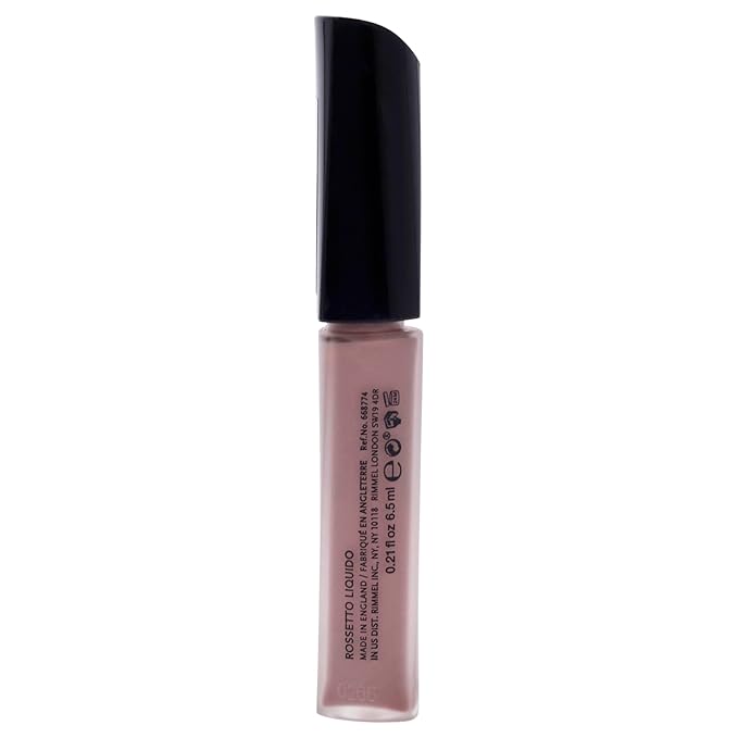 Rimmel London Stay Matte Liquid Lip Color with Full Coverage Kiss-Proof Waterproof Matte Lipstick Formula that Lasts 12 Hours - 220 Urban Affairs, .21oz