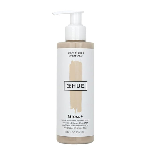 dpHUE Gloss+, Light Blonde - 6.5 oz (8-12 Applications) - Semi-Permanent Hair Color & Conditioner - Lasts Up to Eight Washes - Paraben, SLS & SLES Sulfate Free - Vegan, Leaping Bunny Certified