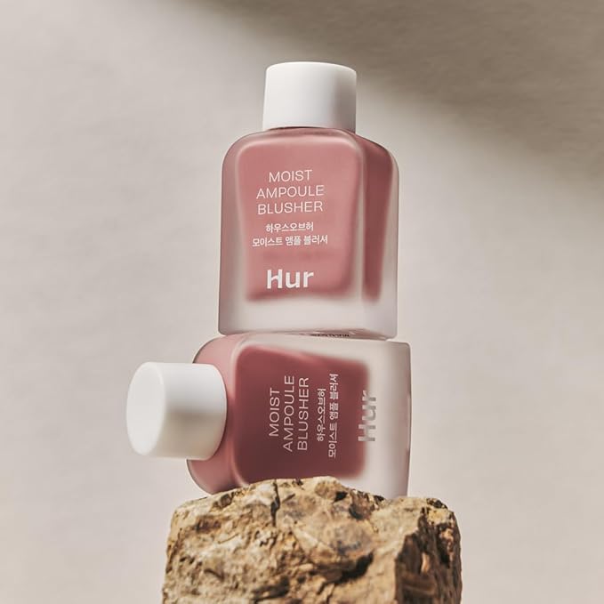 House of Hur Moist Ampoule Blusher with 50% Moisture Essence | Hydrating & Long-Lasting Blush | 0.33 fl. oz. (9 Shades) - Cherry Blossom