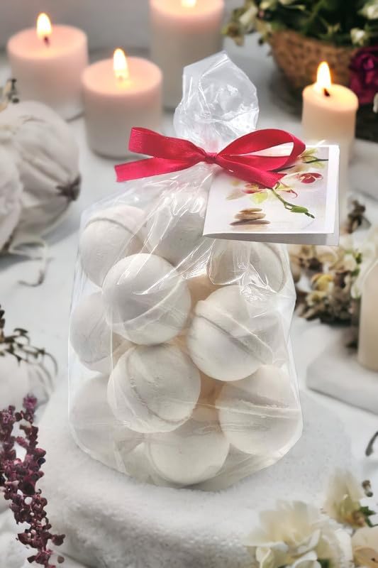 Bath Bombs 14 Set 1 oz/ea, Natural & Organic USA Handmade | Skin-Nourishing, Shea & Coco Butter | Relaxing Aromatherapy, Perfect Spa Gift | Vegan & Cruelty-Free, Skin Friendly - Little Black Dress