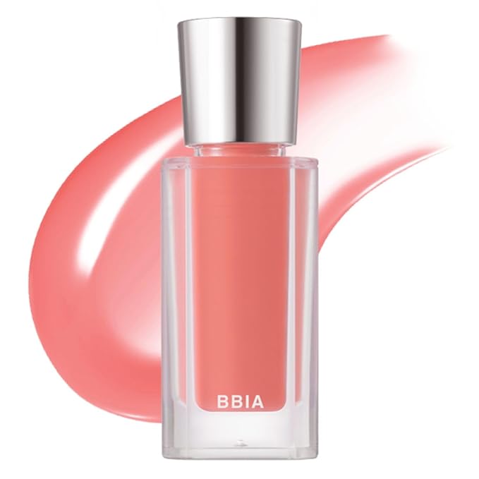 BBIA Over Glaze Lip Gloss - Plumping & Volumizing Over Lip Glossy Lip Tint with High-Glow Glassy Shine Finish, Naturally Moisturizing, Non-Sticky, Lightweight, Korean Makeup (09 APRICOT PLOP)