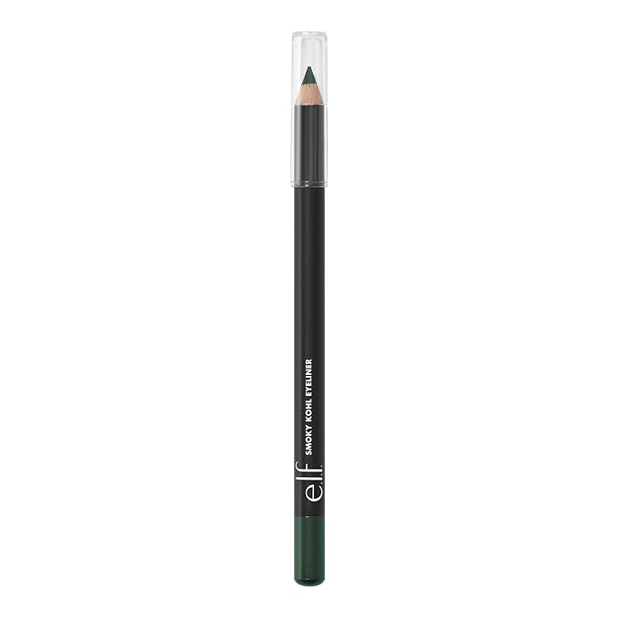 e.l.f. Smoky Kohl Eyeliner, Eye Pencil For Creating Long-Lasting, Bold, High-Pigmented Makeup Looks, Vegan & Cruelty-Free, Rose Emerald