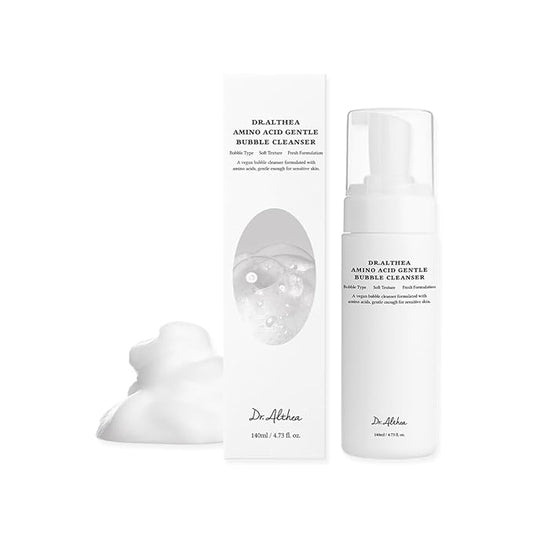 Dr.Althea Amino Acid Gentle Bubble Cleanser | Foam Cleanser | Daily Gentle Face Wash for Sensitive Skin | Vegan Korean Skin Care | 4.73 fl oz