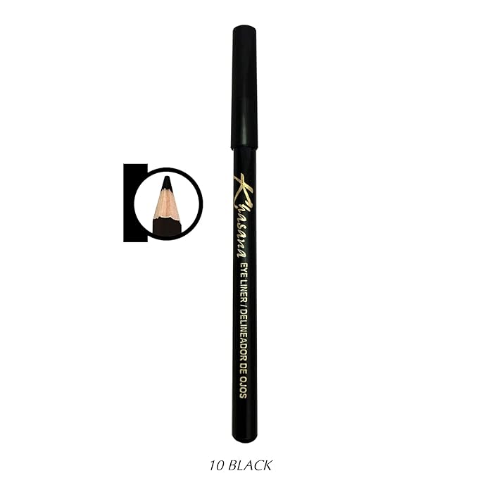 Eyeliner Pencil, Glide On, Waterproof, Ultra Smooth & Creamy Application, Long-Lasting, Matte Finish Versatility, Smudge-Proof, Ophthalmologist Tested, Cruelty Free & Vegan, #10 Black