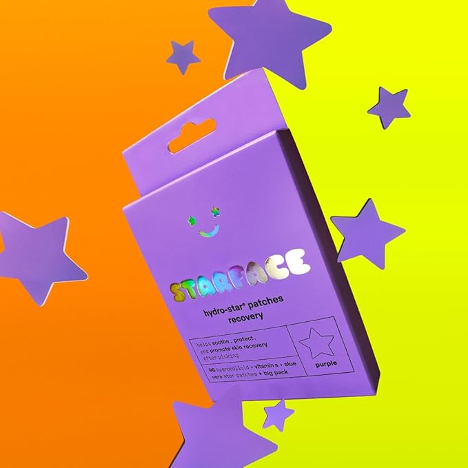 Starface Hydro-Star Recovery Patches BIG PACK, Hydrocolloid Patches with Aloe Vera and Vitamin A, Helps Soothe and Protect Skin After Picking, Shrinks Spots, Vegan, Cruelty-Free Skincare (96 Count)