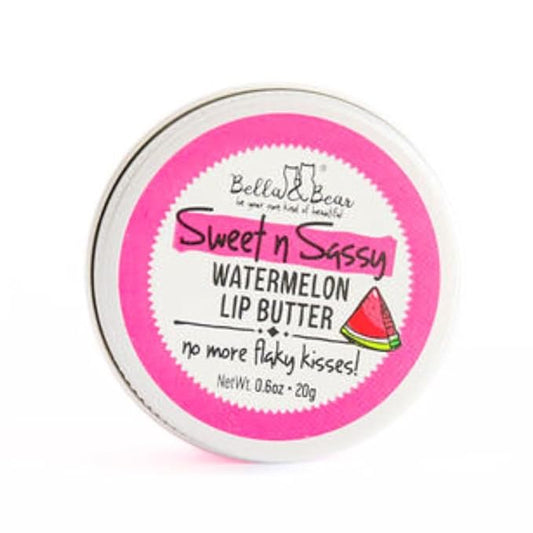 Bella & Bear Sweet 'n' Sassy Vegan Watermelon Lip Butter, 0.6 oz