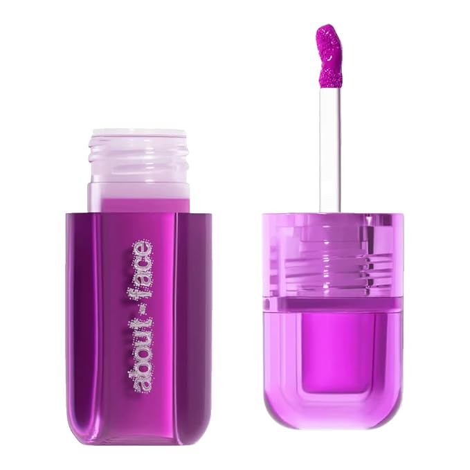 about-face Blush Rush Liquid Blush – Hydrating, Buildable Formula with Jojoba Oil, Hyaluronic Acid, and Squalane – Long-Lasting Dewy Finish – Vegan & Cruelty-Free(Jump Start – Vivid Lilac)