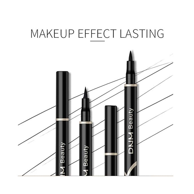 DNM Cat Eye Makeup Waterproof Neon Colorful Liquid Eyeliner Pen Make Up Comestics Long-lasting Black Eye Liner Pencil Makeup Tools (red)