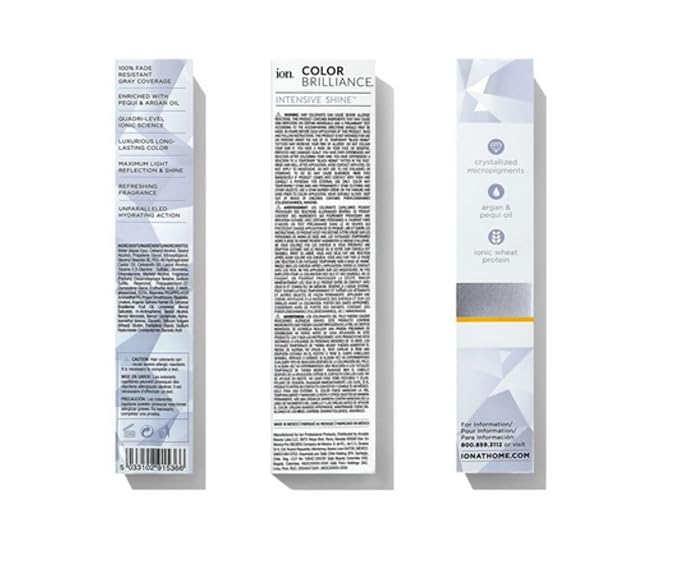 Ion Permanent Creme Hair Color 6N Dark Blonde, Vegan, Cruelty Free, PPD Free, 100% Gray Coverage, Long Lasting, Fade Resistant Color, 2.05 oz