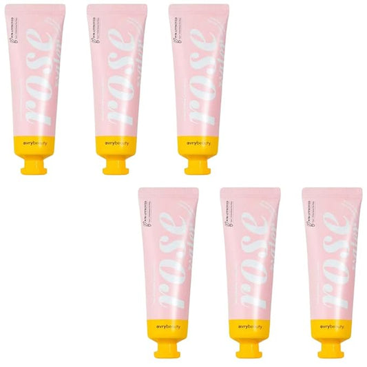 AVRYBEAUTY Rose Water Shea Butter Lotion Set 1.5 oz. - 6 Pack, Shea Butter Lotion for Dry Skin, Vegan Hand Cream for Women & Men