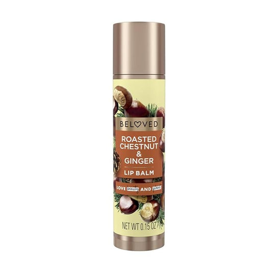 Holiday Lip Balm - Roasted Chestnut & Ginger, 0.15 OZ (Compatible with Beloved)