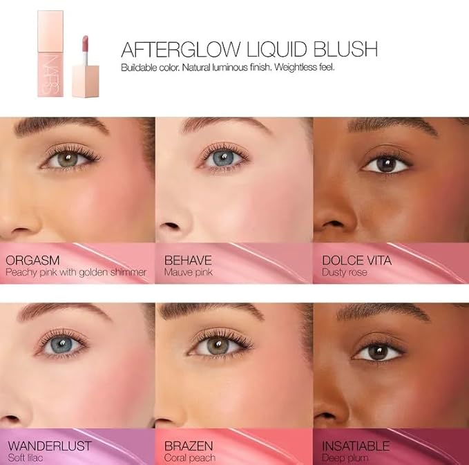 Afterglow Liquid Blush - Wanderlust by NARS for Women - 0.23 oz Blush