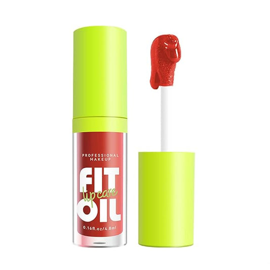 8 Colors Lip Plumping Gloss With Big Brush Head, Moisturizing Formula, Visibly Defines & Plumps Lips Repairing Lightening Lines Fresh Clear Smooth Care (# 08)