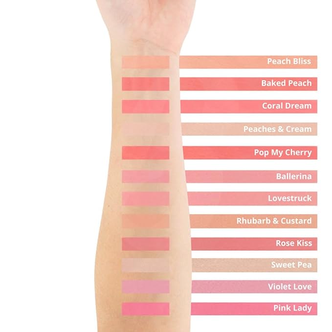 Revolution Beauty London, Blusher Reloaded, Pressed Powder Face Blusher, Highly Pigmented & Long-Lasting Formula, Sweet Pea, 0.26 oz