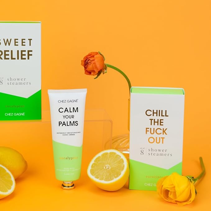 Aromatherapy Shower Steamers Set of 8 - Spa Self Care Gift - Vegan, Cruelty Free - Paraben, Sulfate & Phthalate Free - Bath Bomb Alternative, Gift Set (Chill The Fuck Out - Euclalyptus)