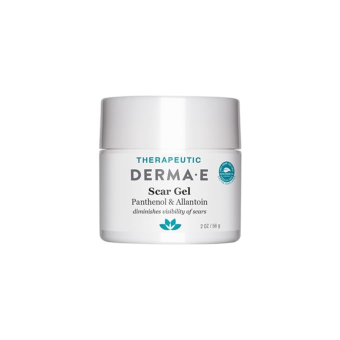 Derma E Scar Gel – Scar Treatment for Face – Hydrating Gel for Acne Scars, Burns & Stretch Marks with Panthenol & Allantoin, 2 oz