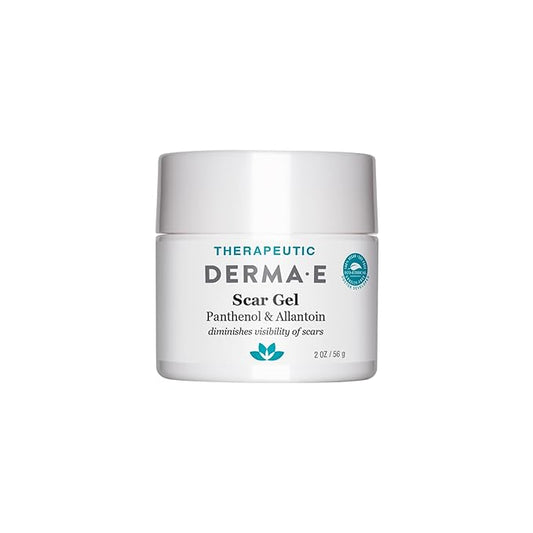 Derma E Scar Gel – Scar Treatment for Face – Hydrating Gel for Acne Scars, Burns & Stretch Marks with Panthenol & Allantoin, 2 oz