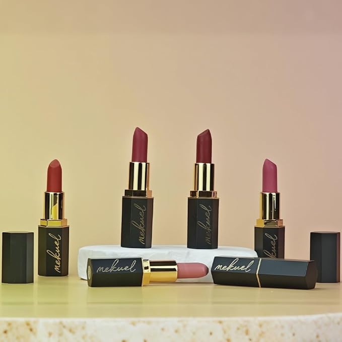 Violet Velvety Matte Lipstick for Women, Creamy Lipstick Long Lasting Waterproof, Women Gift Lipsticks, Longwear Lip Stick Makeup Smudge Proof, Rich Color Lipsticks Vegan & Cruelty Free
