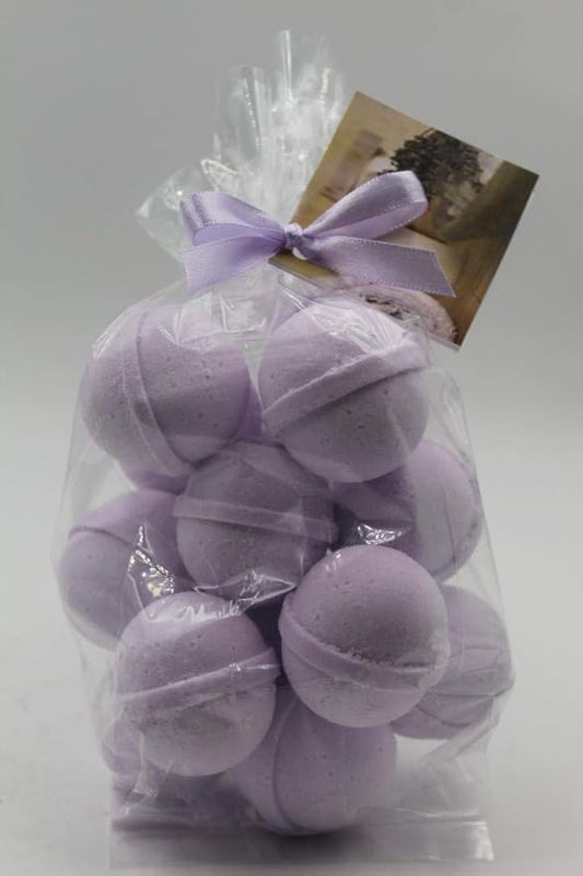 Spa Pure Plumeria Bath Bombs: Bath Fizzies moisturizing with Shea Butter, Great for Dry Skin, Small (14 Count) Pack of 1
