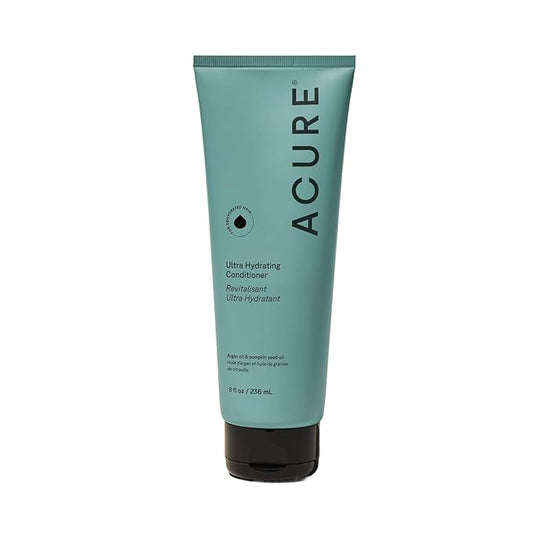 Acure Ultra Hydrating Conditioner - Deep Moisture Conditioner for Women & Men w/ Dry, Damaged, Fine, Dry, Damaged, Color Treated Hair & Scalp w/ Argan Oil, Vegan, Paraben Free, Sulfate Free - 8 fl oz
