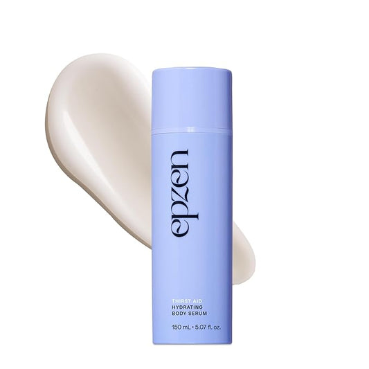 epzen Thirst Aid Hydrating Body Serum with Prickly Pear Seed Oil, Squalane, Hydrating Serum Skin Care Moisturizer, Lightweight & Nourishing Vegan, Paraben & Sulfate Free, Cruelty Free, 5.07fl. oz.