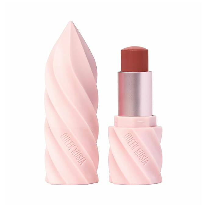 Queen Musia Skincare Supercharged Tinted Hydrabalm –– Hydrating & Nourishing, Instant Shine, Enriched with Vitamins & Hyaluronic Acid, Blurring & Soothing, Vegan & Cruelty-free (NOSTALGIQUE)