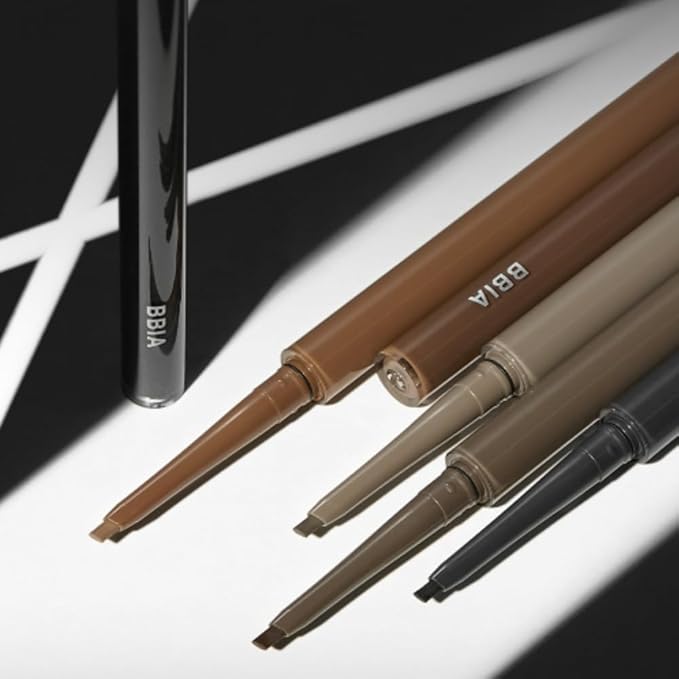 BBIA Last Auto Gel Eyeliner SLIM 5 Colors – Ultra-Fine Waterproof Mechanical Gel Eye Liner Pencil Smudge-Proof Easy Drawing Smooth Gliding Texture Vegan Korean Eye Makeup (S5 SOUL BROWN SLIM R)