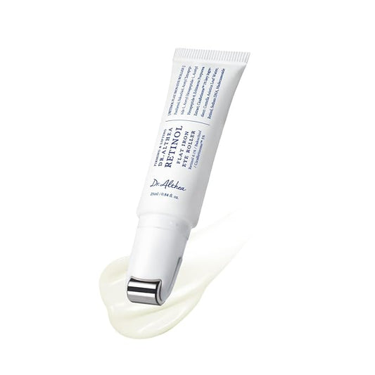 Dr.Althea Retinol Flat Iron Eye Roller | Face Lift Serum with Gua Sha Roller | Antiaging Care with Madecassoside & Centella & Hyaluronic Acid | Vegan Korean Skincare, 0.84 fl oz