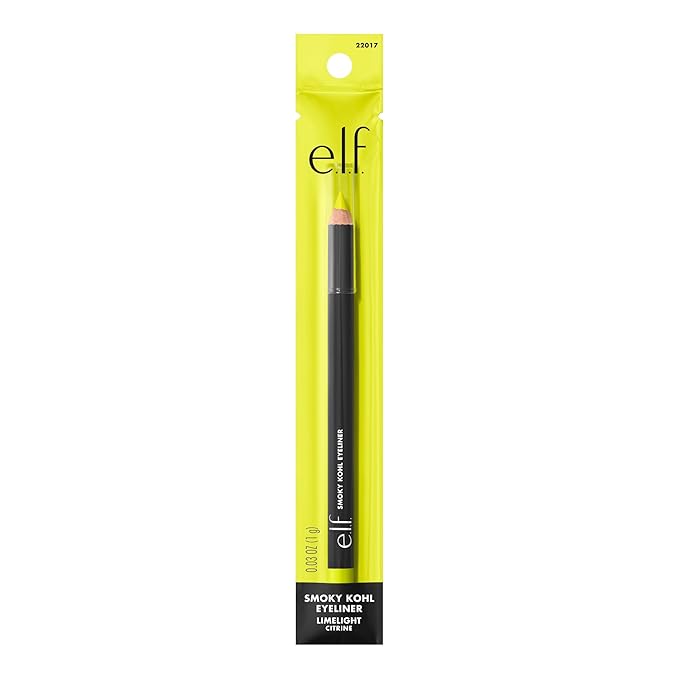 e.l.f. Smoky Kohl Eyeliner, Eye Pencil For Creating Long-Lasting, Bold, High-Pigmented Makeup Looks, Vegan & Cruelty-Free, Limelight