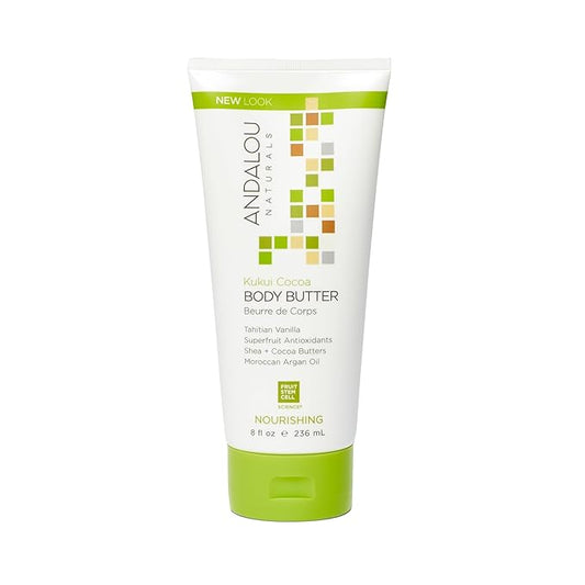 Andalou Naturals Body Butter Nrshng Kukui Cocoa, 8 oz