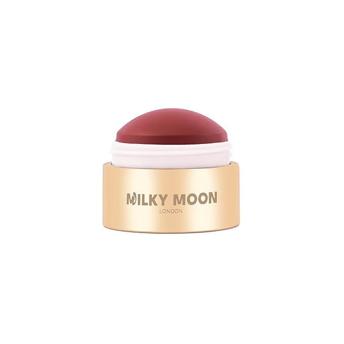 Stellar Cheeks Cream Blush, Long-lasting, Lightweight Formula for Cheeks, Lips & Eyes, Infused with Coconut & Jojoba, Scarlet Ember
