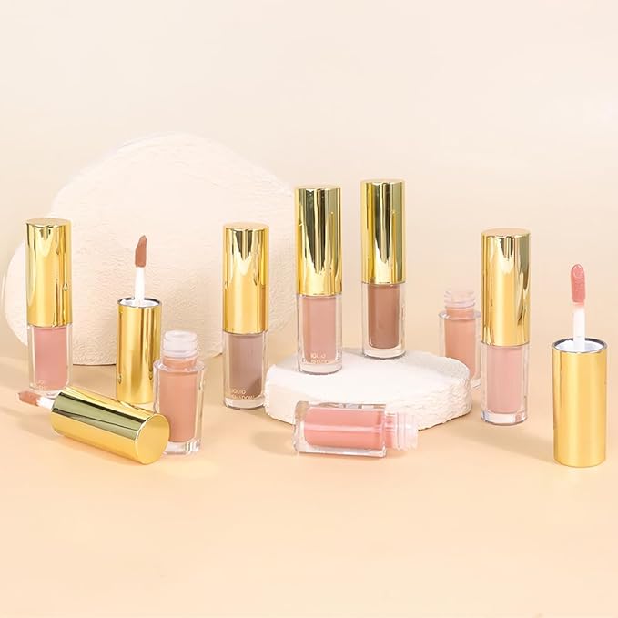 Warm Apricot Shimmer Liquid Metallic Eyeshadow, Longwear Eye Makeup For Older Women, Buildable Highly Pigmented & Blendable Eye Shadow Cream in Shimmer Finishes, Vegan & Cruelty-Free,(07#Warm Apricot)