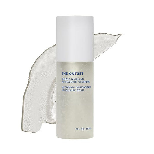 The Outset Micellar Antioxidant Cleanser, Hydrating Gel Face Wash & Makeup Remover, Brightening & Refreshing, Fragrance-Free, Vegan, Gluten-Free Clean Skincare for Sensitive Skin - 5 fl oz