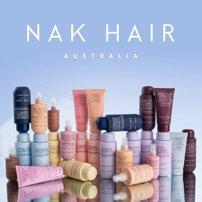 NAK Signature Nourish Condition 350ml - Color Protect Hair Conditioner - Moisturizing & Detangling for Color Treated & Damaged Hair with Peptides & Coconut Oil - Vegan