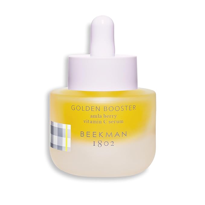 Beekman 1802 Golden Booster Amla Berry Face Serum – Plant-Based Vitamin C Alternative – Brightening & Tone-Evening Serum – Helps Reduce the Look of Dark Spots – Sensitive Skin Safe – 0.5 fl oz