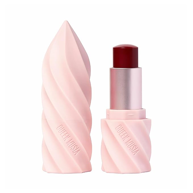 Queen Musia Skincare Supercharged Tinted Hydrabalm –– Hydrating & Nourishing, Instant Shine, Enriched with Vitamins & Hyaluronic Acid, Blurring & Soothing, Vegan & Cruelty-free (NOBLE VINE)