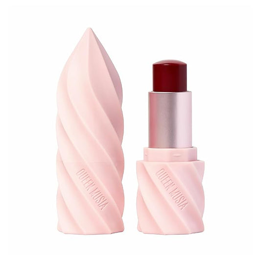 Queen Musia Skincare Supercharged Tinted Hydrabalm –– Hydrating & Nourishing, Instant Shine, Enriched with Vitamins & Hyaluronic Acid, Blurring & Soothing, Vegan & Cruelty-free (NOBLE VINE)